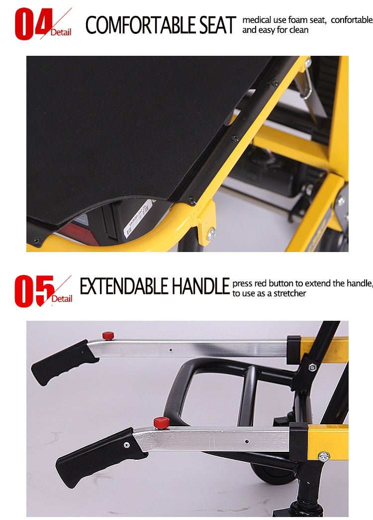 Chaise d'escalade d'escalier électrique - Évacuation, avion et embarquement en bateau
