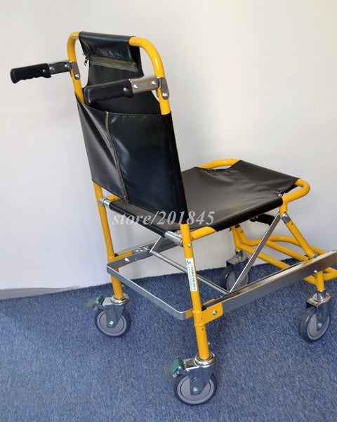 Cadeira de rodas portátil dobrável para deficientes de corredor de aeronaves