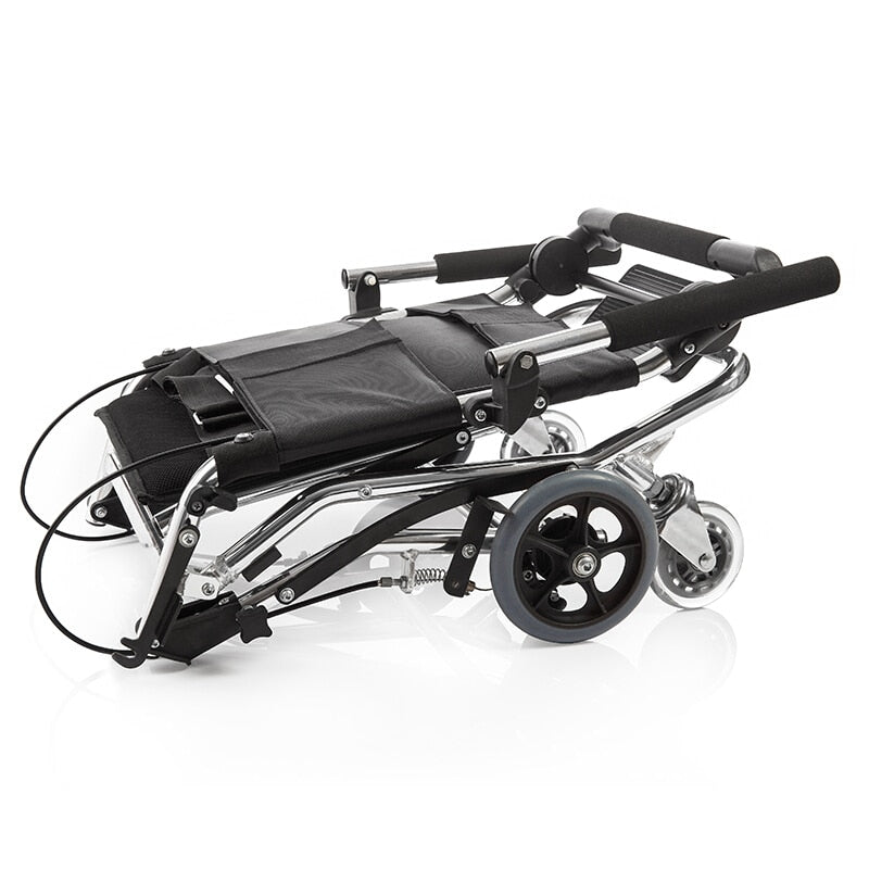 Lightweight Folding Travel Wheelchair