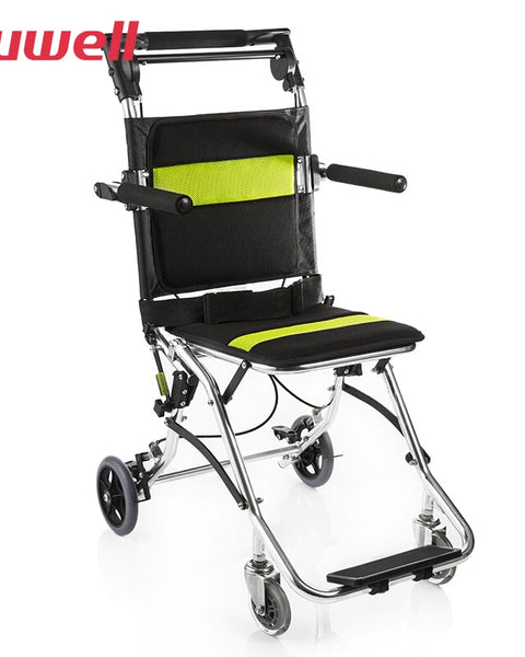 Cadeira de rodas de viagem dobrável leve