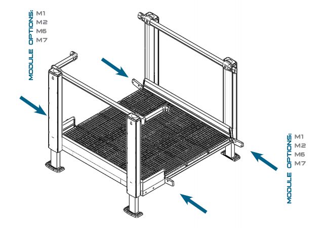QRamp Module 10: Straight Platform 60” x 60” - Broadened Horizons Direct