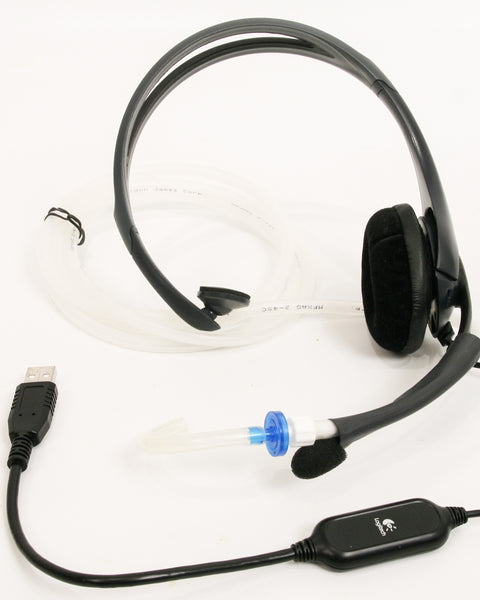 Sip-n-Puff Over-the-Head USB Headset and Switches for PC/Mac/Wii/PS3 - Broadened Horizons Direct