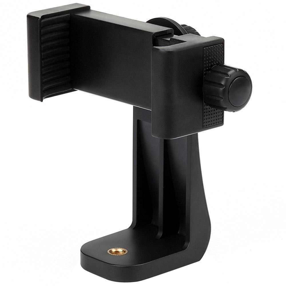 Smartphone 360° Clamp-Style Holder for iPhones and Androids from 2.25  to 4 inches on 3rd Arm or Robo Arm Mounts