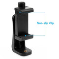 Smartphone 360° Clamp-Style Holder for iPhones and Androids from 2.25  to 4 inches on 3rd Arm or Robo Arm Mounts